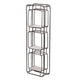 36 Inch Shelves Set of 2 3 Tier Design Iron Frame Wood Gray Finish By Casagear Home BM311673