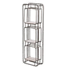 36 Inch Shelves Set of 2 3 Tier Design Iron Frame Wood Gray Finish By Casagear Home BM311673