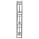 36 Inch Shelves Set of 2 3 Tier Design Iron Frame Wood Gray Finish By Casagear Home BM311673
