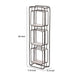 36 Inch Shelves Set of 2 3 Tier Design Iron Frame Wood Gray Finish By Casagear Home BM311673