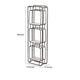 36 Inch Shelves Set of 2 3 Tier Design Iron Frame Wood Gray Finish By Casagear Home BM311673