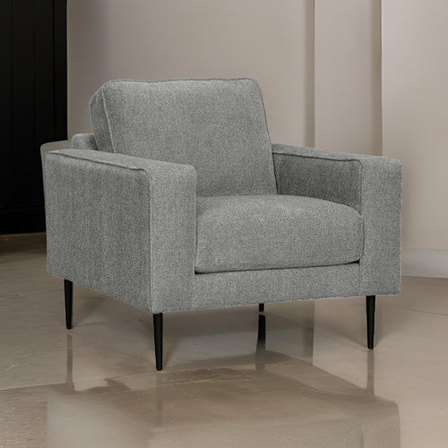 Ashley Haez 36" Accent Chair, Chevron Pattern, Gray Polyester