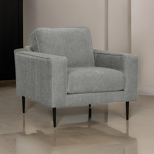 Ashley Haez 36" Accent Chair, Chevron Pattern, Gray Polyester