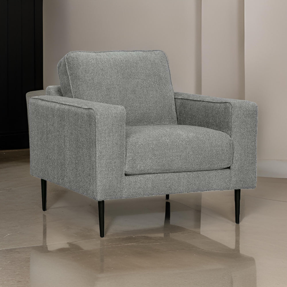 Ashley Haez 36" Accent Chair, Chevron Pattern, Gray Polyester