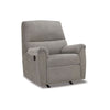 Avel 41 Inch Manual Recliner Chair Cushioned Arms Slate Gray Polyester By Casagear Home BM311698