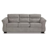 Avel 88 Inch Queen Sofa Sleeper Curved Tapered Arms Slate Gray Polyester By Casagear Home BM311701