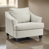 Ashley Geno 43" Accent Chair, Oversized Cushion, Off White Leather