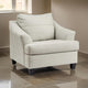 Ashley Geno 43" Accent Chair, Oversized Cushion, Off White Leather