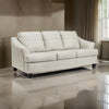 Ashley Geno 88" Sofa, Oversized Cushion, Off White Real Leather