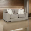 Ashley Magg 70" Loveseat, 2 Throw Pillows, Flax Beige Polyester