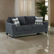 Ashley Abin 89" Queen Sofa Sleeper, 2 Pillows, Gray Chenille