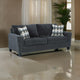 Ashley Abin 89" Queen Sofa Sleeper, 2 Pillows, Gray Chenille
