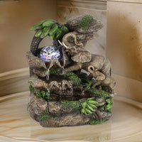 Brown and Green and Multicolor