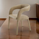 Cid Taya 24 Inch Dining Chair, Carved Back, Tapered Legs, Tan Faux Leather By Casagear Home