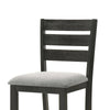 Woodlands 24’’ Counter Chair Faux Leather Black Brown by Casagear Home BM311785