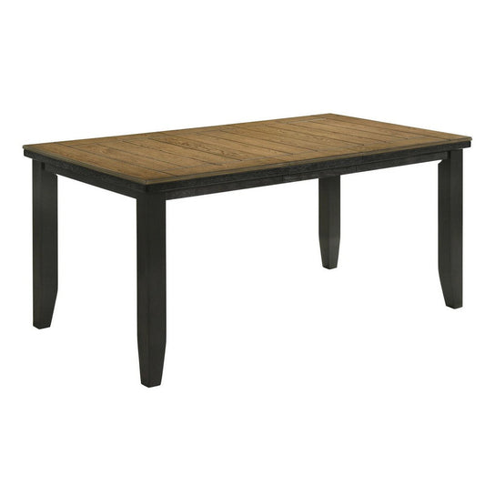 Woodlands 60-78 Inch Counter Height Dining Table, Extendable, Brown Wood By Casagear Home