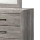 Isha 58 Inch Dresser 6 Wide Drawers Rustic Driftwood Gray Finish By Casagear Home BM311831