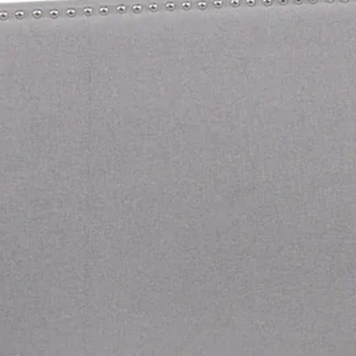 Shirin King Size Bed Wood Nailhead Trim Upholstered Headboard Gray By Casagear Home BM311838