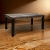 Pola 65 Inch Dining Table, Rectangular Top, Transitional Gray Brown Wood By Casagear Home