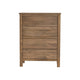 Olum 47 Inch Tall Dresser Chest 4 Drawers Gold Natural Brown Wood Frame By Casagear Home BM311879
