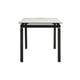 Ana 47-59 Inch Extendable Dining Table Smooth Gray Sintered Stone Black By Casagear Home BM311893