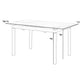 Ana 47-59 Inch Extendable Dining Table Smooth Gray Sintered Stone Black By Casagear Home BM311893