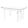 Ana 47-59 Inch Extendable Dining Table Smooth Gray Sintered Stone Black By Casagear Home BM311893