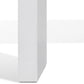 Libi 47 Inch Console Table Minimalist Rectangular Top Lacquered White By Casagear Home BM311921