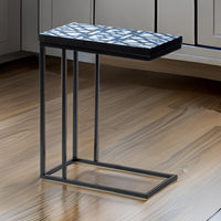 Black and Indigo and White