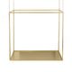 47 Inch Plant Stand with 4 Adjustable Chains Floating Effect Iron Gold By Casagear Home BM311934