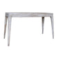 50 Inch Console Sofa Table Cottage Inspired Mango Wood Distressed White By Casagear Home BM311971