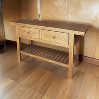 Solid Mahogany Wood and Metal