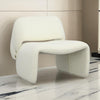 33 Inch Accent Chair, Gold Buttons, Winged Back, Off White Upholstery By Casagear Home