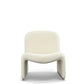 32 Inch Accent Chair Curved Sloped Back Off White Fabric Upholstery By Casagear Home BM312011