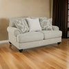 Ashley Asen 71" Loveseat, 2 Accent Pillows, Beige Polyester