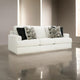 Ashley Henly 96" Sofa, 4 Accent Pillows, Oversized, White Polyester