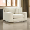 Ashley Magg 51" Accent Chair, Pillow, Oversized, Beige Polyester