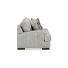 Cado 68 Inch Loveseat 3 Accent Pillows Reversible Cushion Gray Polyester By Casagear Home BM312068