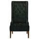 28 Inch Accent Armchair Wingback Design Tufted Emerald Green Polyester By Casagear Home BM312100