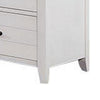 Akira 48 Inch Wide Dresser 6 Drawers White Solid Wood and Gray Top By Casagear Home BM312114