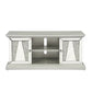 Rigo 60 Inch TV Entertainment Console 2 Doors Mirrored Acrylic Silver By Casagear Home BM312156