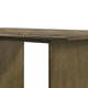 Gael 72 Inch Dining Table, Rectangular, Curved Panel Legs, Textured Brown By Casagear Home