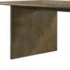 Gael 72 Inch Dining Table, Rectangular, Curved Panel Legs, Textured Brown By Casagear Home