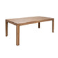 Maze 79 Inch Dining Table, Simplistic Wood Frame, Natural Brown Mango Wood By Casagear Home