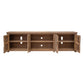 Umey 93 Inch TV Entertainment Console 3 Shelves 4 Doors Brown Wood By Casagear Home BM312221