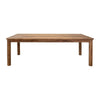 Olum 87 Inch Dining Table Rectangular Solid Mango Wood Towny Brown By Casagear Home BM312229