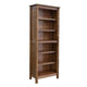 Olum 79 Inch Tall Bookcase 6 Open Shelves Solid Mango Wood Frame Brown By Casagear Home BM312235