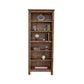 Olum 79 Inch Tall Bookcase 6 Open Shelves Solid Mango Wood Frame Brown By Casagear Home BM312235