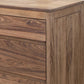 Neuv 56 Inch Dresser 6 Drawers Solid Mango Wood Frame Natural Brown By Casagear Home BM312238