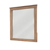 Neuv 33 x 36 Dresser Mirror Square Shape Solid Wood Frame Natural Brown By Casagear Home BM312239